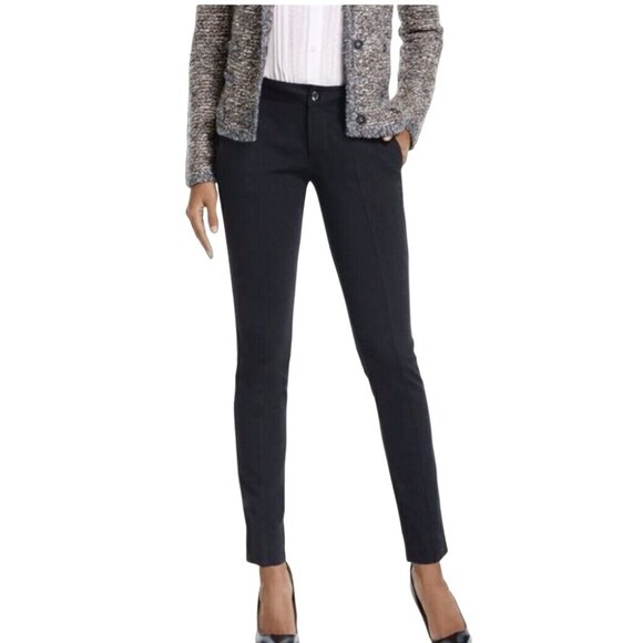 Cabi‎ Womens 3107 Capote Ponte Knit Trouser Black Ankle Pants Size 4 Rayon Blend - Picture 1 of 12